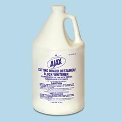 Ajax Cutting Board Destainer Block Whitener, 4 Gallon Bottles per Case by Chopping Blocks
