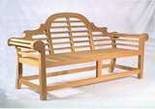 HUMBER TEAK MARLBOROUGH 4 SEATER GRADE A TEAK BENCH 1.98 METRES LONG