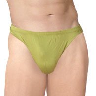 Intimo Men's Classic Silk Knit Thong