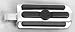 Automotive : Large Chrome and Rubber Custom Footpegs