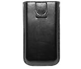 Etui cuir noir pouch up vertical iPhone 4