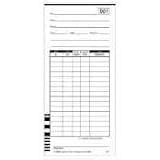 Office Products : Lathem Time E7-100 Universal 2-Sided Time Cards For 7000E Time Recorder, Numbered 1-100, 100/Pack