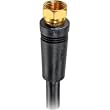 Thomson RCA RG6 Digital Coaxial Cable - 1 x F Connector - 1 x F Connector - 25ft - Black