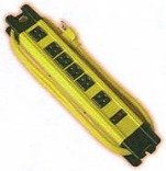 Coleman Cable 04657 PowerStation 6-Outlet Metal Workshop Strip