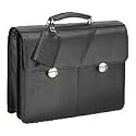 Targus Premier  Leather Deluxe - Notebook carrying case - 15.4" - black