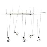 Eurofase Lighting P450C-05 Cable 5 light Track Lighting Kit, Chrome