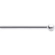 Solid 14KT White Gold 1.5mm Ball Straight Fishtail 3/4 - 20 Gauge