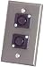 PROCO WP1026 (2) XLR FEMALE WALLPLATE SINGLE GANG