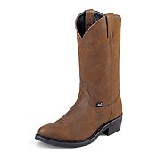 Justin Ladies 'Crazy Cow' Western Boots - Brown Distressed