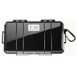 Pelican 1060 Black Micro Case with Black Lid and Carabiner