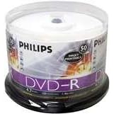 Philips DM4I6B50F - 50 x DVD-R - 4.7 GB ( 120min ) 16x - ink jet printable surface - spindle - storage media