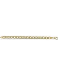 8mm Gold Charm Bracelet 7"