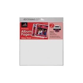 Click here to buy D:book 8 x 8 Hinged Refill Pages for the All-In-One Digital Photo Albums, 10 Pack, Matt....