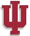 Indiana Hoosiers 12 'IU' Car Magnet