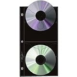 Archivalware Archival CD/DVD Storage Pages, 4 CD's Per Page, Pack Of 12.