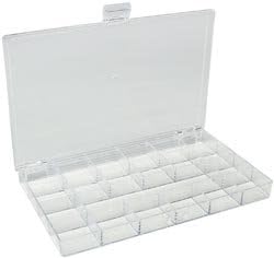 Bulk Buy: Darice Plastic Storage Box 10.5'X6.5'X.875' 21 Compartment (3-Pack)