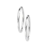 14K White Hinged Earring 29.00 mm