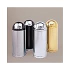 Marshal 15-Gallon Dome Top Steel Waste Container, Satin Stainless RUB9632SSS by Rubbermaid