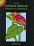 Little Tropical Flowers Stained Glass Coloring Book (Dover Stained Glass Coloring Book)