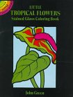 Little Tropical Flowers Stained Glass Coloring Book (Dover Little Activity Books)