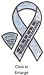 Cure Multiple Sclerosis 8" Ribbon Car Magnet