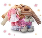 Organic! - Bunny Dreams Baby Gift Basket