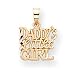14k Daddy's Little Girl Charm