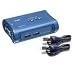 TRENDnet TK-207K Version v1.1R 2-Port USB KVM Switch Kit Includes 2x KVM Cables