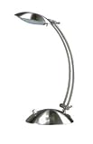 Flash Arched Swivel Arm Desk Lamp - Polished Steel