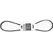 Gates 6859 PoweRated V-Belt, 4L Section, 1/2" Width, 5/16" Height, 59.0" Belt Outside Circumference
