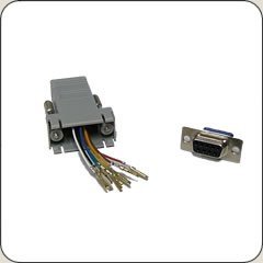 DB-9 Female to RJ-45 Modular Adapter