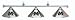 Michigan Chrome Sconce Billiard Light - 58 - NCAA Team