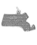 Sterling Silver Massachusetts Charm