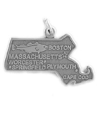 Sterling Silver Massachusetts Charm