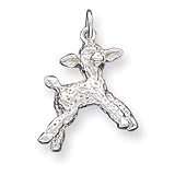 Sterling Silver Lamb Charm