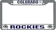 Colorado Rockies Chrome License Plate Frame - SET OF 6 - Sports Merchandise