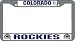Colorado Rockies Chrome License Plate Frame - SET OF 6 - Sports Merchandise Image