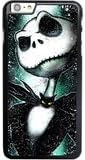 ZAE Made Phone Case with Free Screen Protector [Tempered Glass]Jack Skellington Cover Black Case for iPhone 6 6S 4.7 inch.BBF-40033