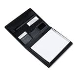 Sierra Executive Pad Holder with Flip Pad, 10-3/4x13-1/3, Black SAM70120