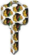 Chicago Blackhawks Kwikset KW House Key