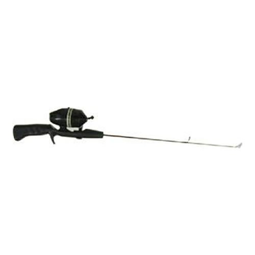 HT Enterprise Hardwater Spincast Ice Fishing Rod and Reel Combo with Kit