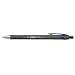 Postscript, Retractable Ballpoint Pen, Fine Pt,.07mm,Rubber Grip, Blue Ink CEB50023