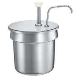 Vegetable Inset Condiment Pump: 7 Quart