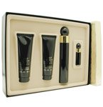PERRY ELLIS 360 BLACK by Perry Ellis EAU DE PARFUM SPRAY 3.4 OZ & BODY LOTION 3 OZ & SHOWER GEL 3 OZ & EAU DE PARFUM SPRAY .25 OZ MINI