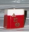Delta Sigma Theta Block Candle