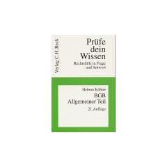 Pr�fe dein Wissen, H.1, BGB, Allgemeiner Teil