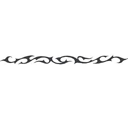 MUTED TRIBAL Arm Band Temporary Tattoo 1.5x9