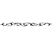 MUTED TRIBAL Arm Band Temporary Tattoo 1.5x9