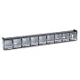 Deflecto 20904OP Nine-bin horizontal tilt bin storage system, 23-5/8w x 2-1/2d x 3-5/16h, black