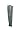 Brabantia Metal Soil Spear 35mm, black plastic cap